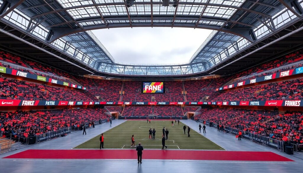 Фан-зона на стадионе: атмосфера и фото‑материалы - иллюстрация